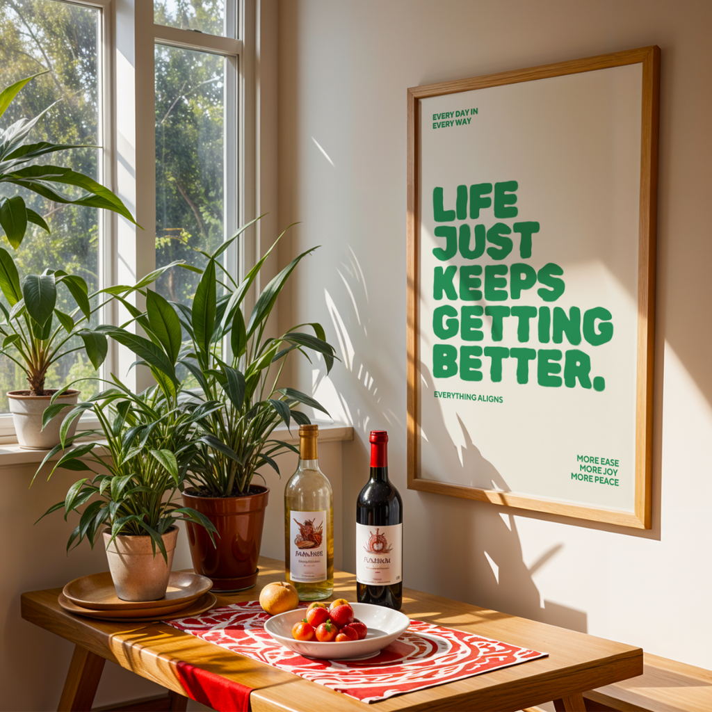 LIFE KEEPS GETTING BETTER - POSTER