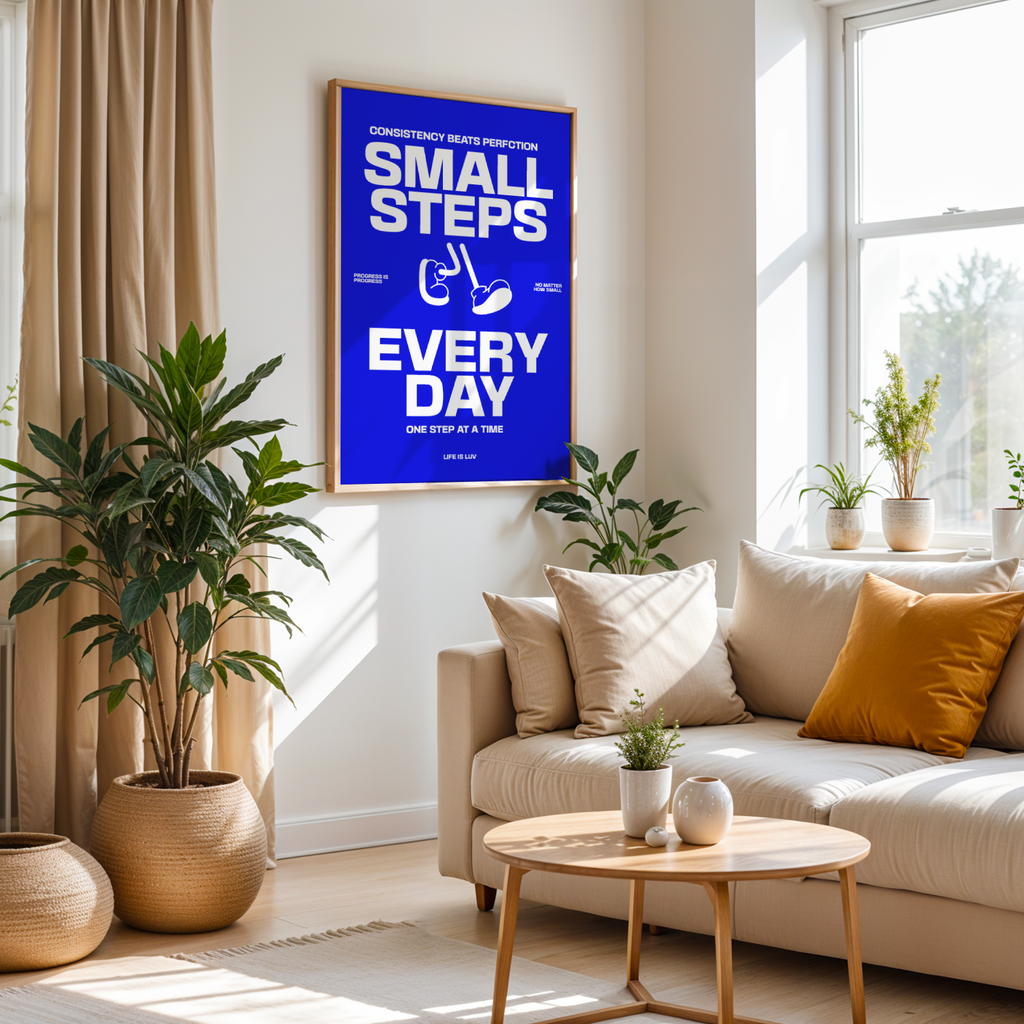 SMALL STEPS EVERY DAY - POSTER